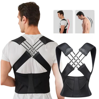 BACKGUARD – Adjustable Back Brace for Daily Posture Support and Comfort