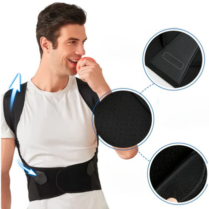 BACKGUARD – Adjustable Back Brace for Daily Posture Support and Comfort