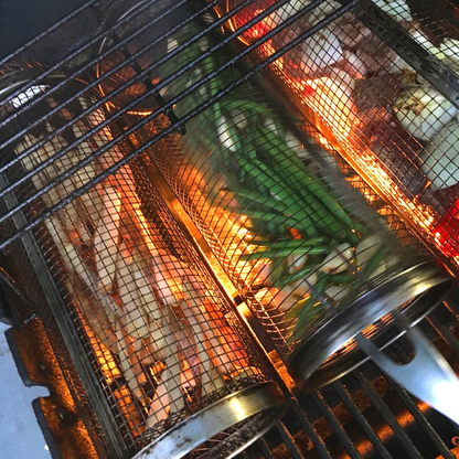 Premium Stainless Steel 360° Rotating Grill Basket for Fish and Veggies 6