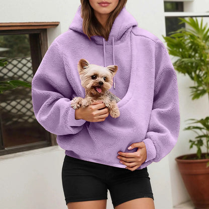 PAWHUG – Cat Lovers Hoodie with Kangaroo Pet Carrier Pocket