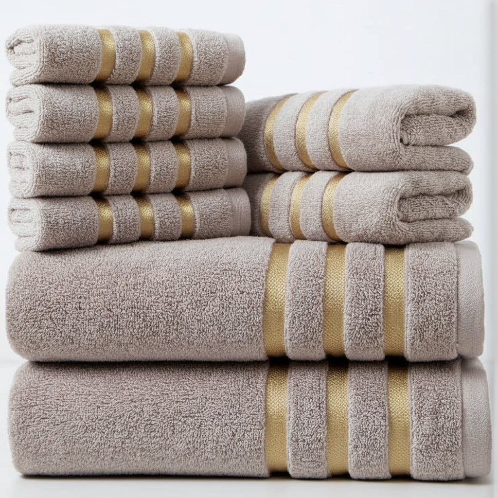 LUXECLOUD – Hotel-Quality 400 GSM Cotton Towel Set for Everyday Comfort