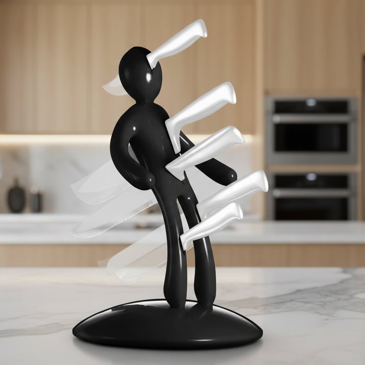 Sculptural Knife Organizer - Artistic Humanoid Design for Secure Storage 0