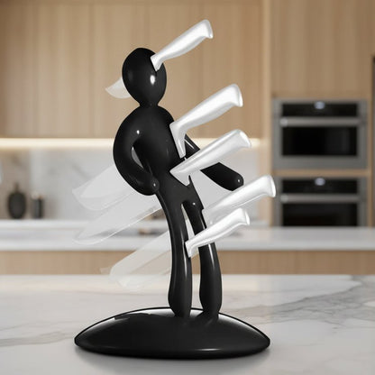 Sculptural Knife Organizer - Artistic Humanoid Design for Secure Storage 0