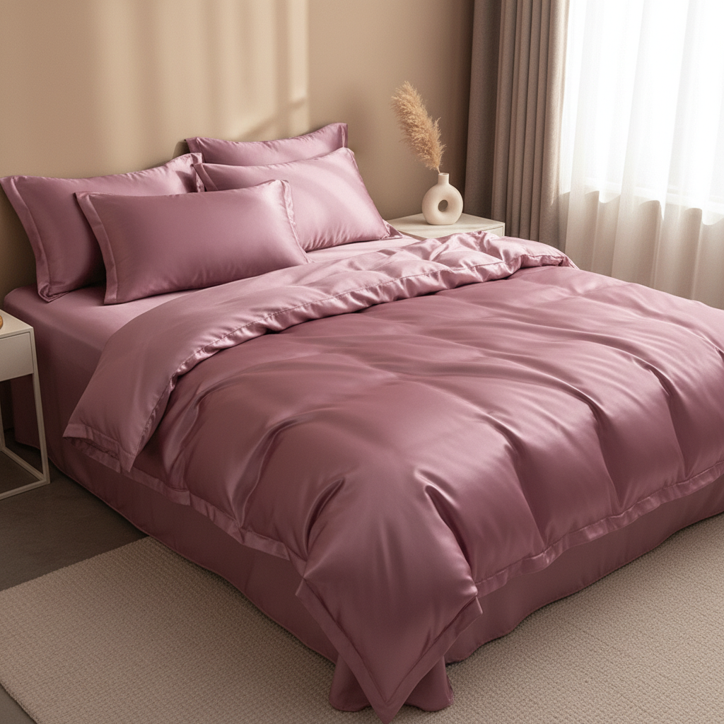 SilkBliss - Luxurious Soft Bedding Set with Duvet Cover, Pillowcases & Fitted Sheet 4