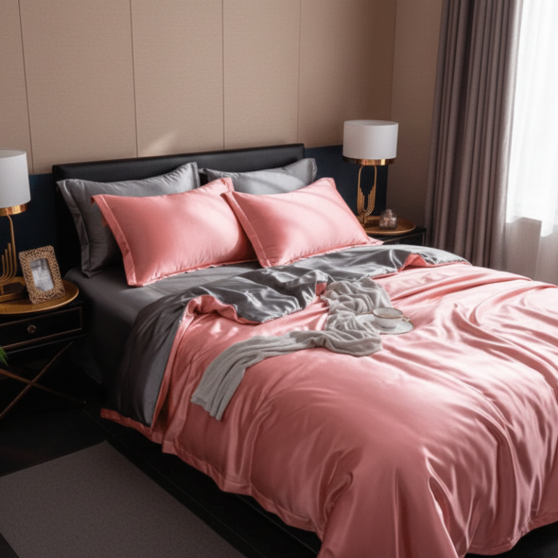 SilkBliss - Luxurious Soft Bedding Set with Duvet Cover, Pillowcases & Fitted Sheet 9