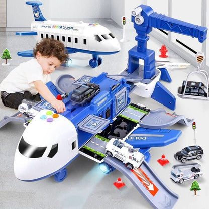 SkyMission Adventure Airplane Playset with Vehicles for Creative Role Play 0