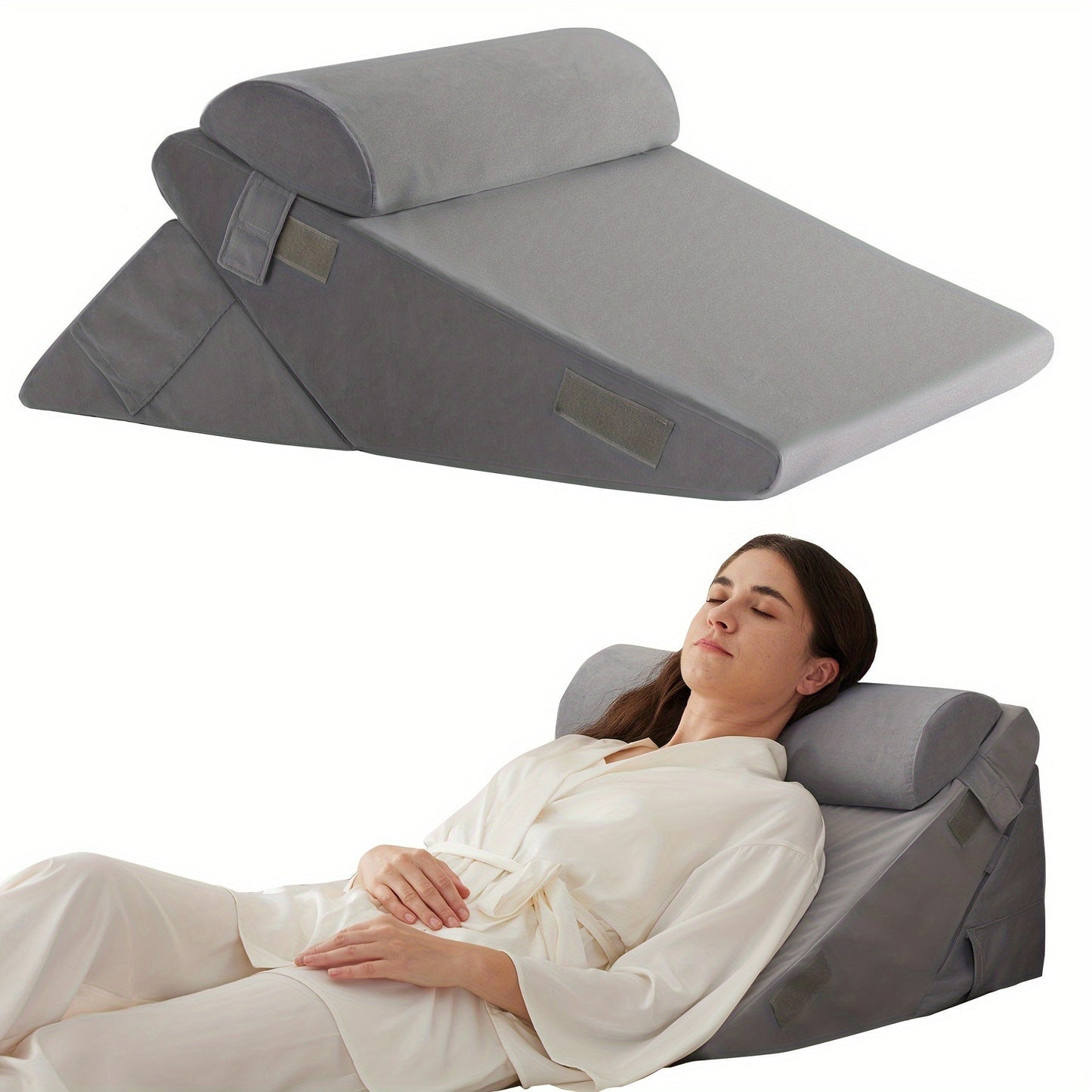 SleepLuxe - Adjustable Bed Wedge Pillow for Enhanced Comfort & Support 9