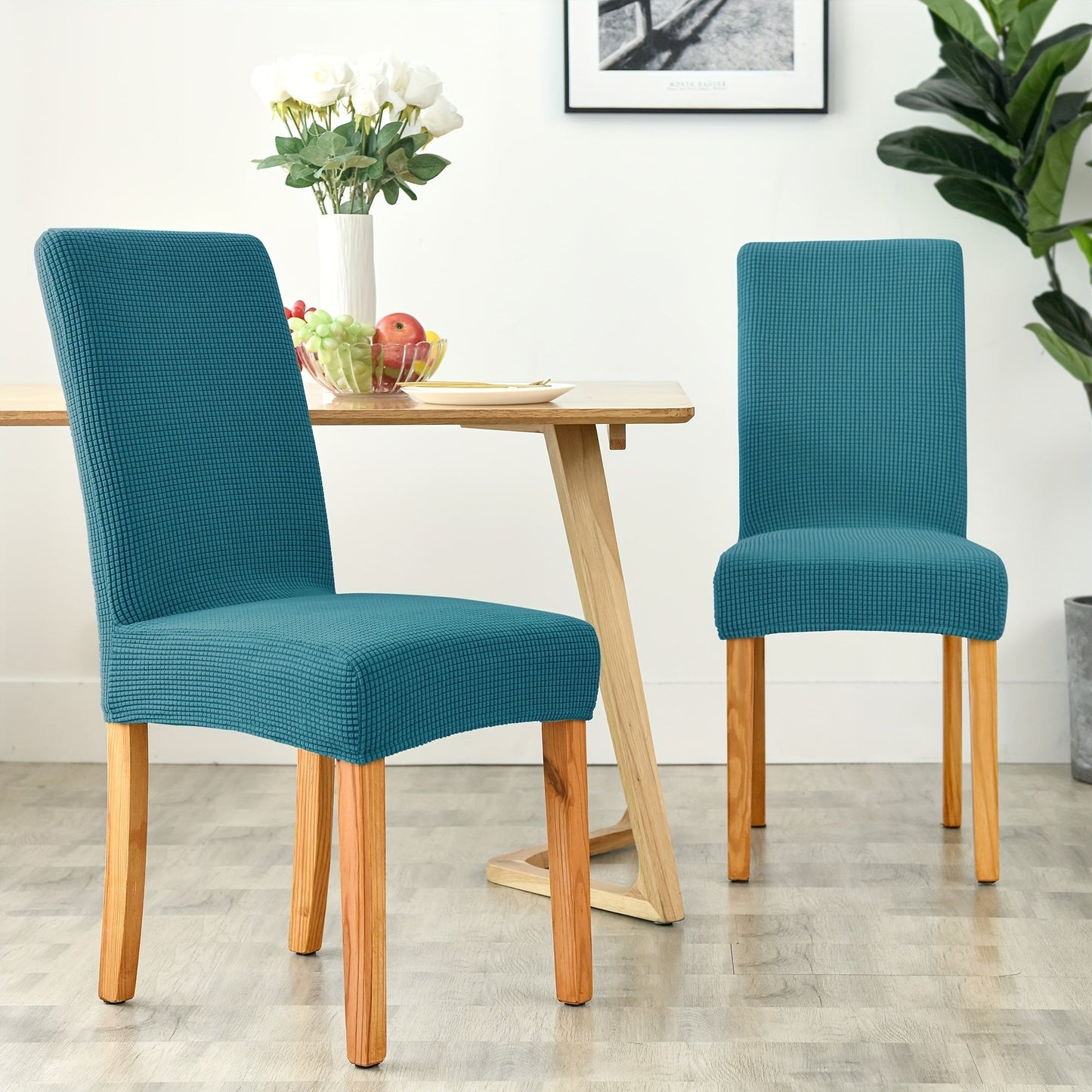 VELVORA FIT - Elegant Stretch Velvet Chair Covers for Dining Room Upgrade 1