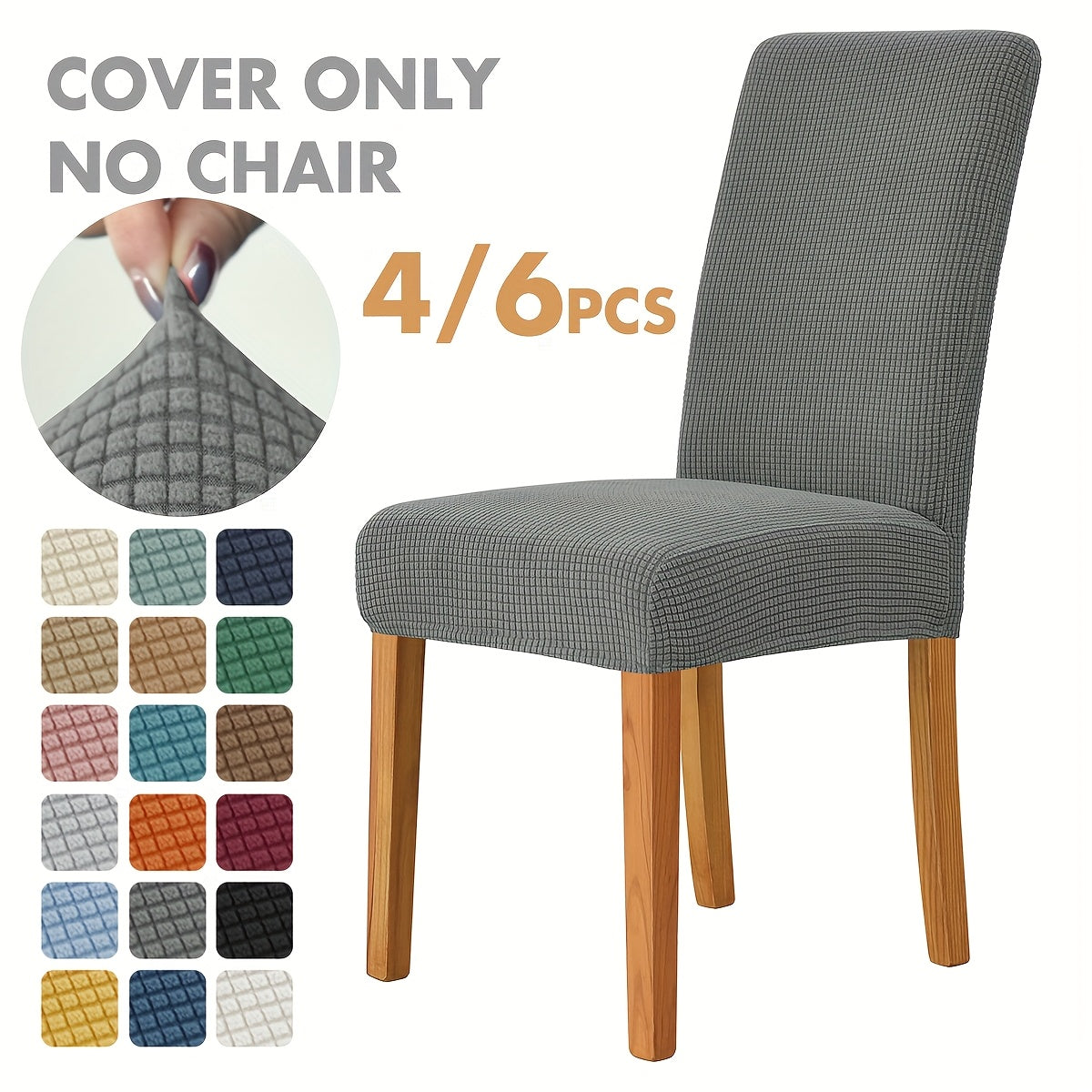 VELVORA FIT - Elegant Stretch Velvet Chair Covers for Dining Room Upgrade 3
