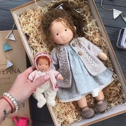 Waldolly - Handmade Waldorf Cotton Doll for Imaginative Play 16