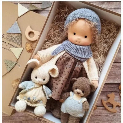 Waldolly - Handmade Waldorf Cotton Doll for Imaginative Play 20