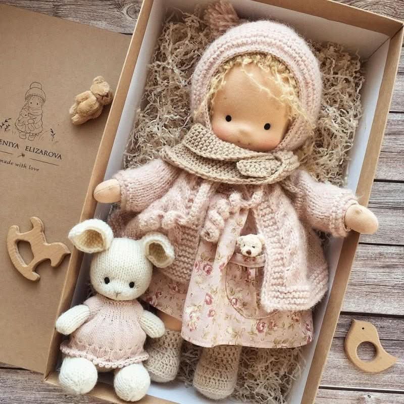 Waldolly - Handmade Waldorf Cotton Doll for Imaginative Play 27