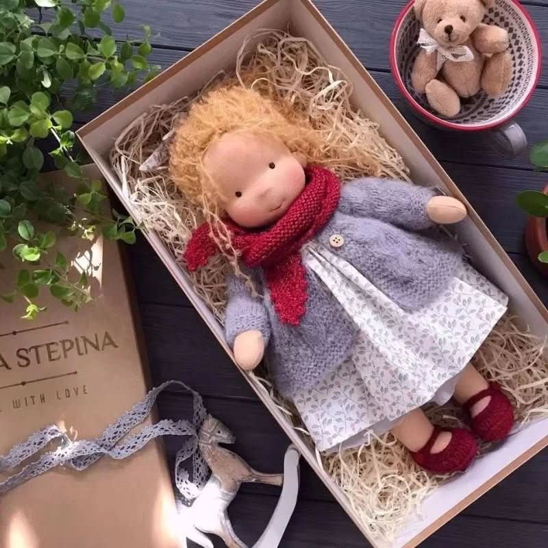 Waldolly - Handmade Waldorf Cotton Doll for Imaginative Play 3