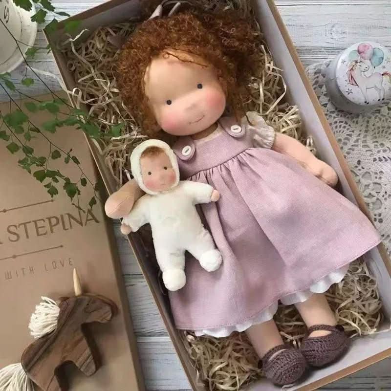 Waldolly - Handmade Waldorf Cotton Doll for Imaginative Play 8