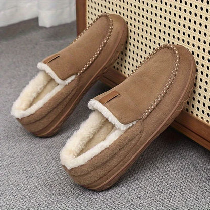 TERRACOMFY – Warm Synthetic Wool Loafers for Indoor Comfort