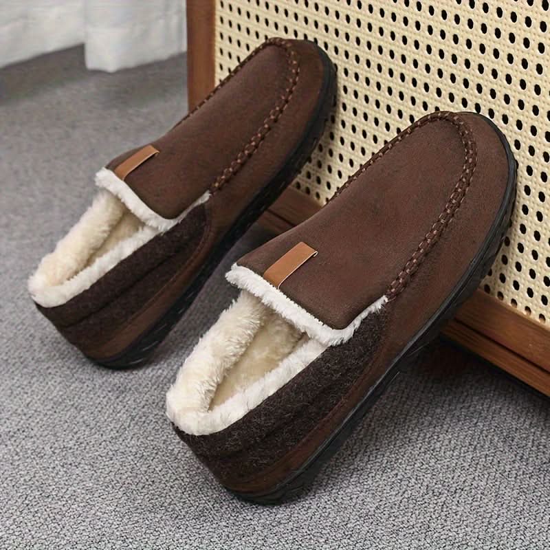 TERRACOMFY – Warm Synthetic Wool Loafers for Indoor Comfort