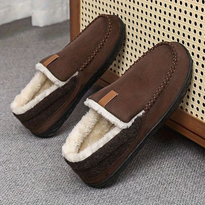 TERRACOMFY – Warm Synthetic Wool Loafers for Indoor Comfort