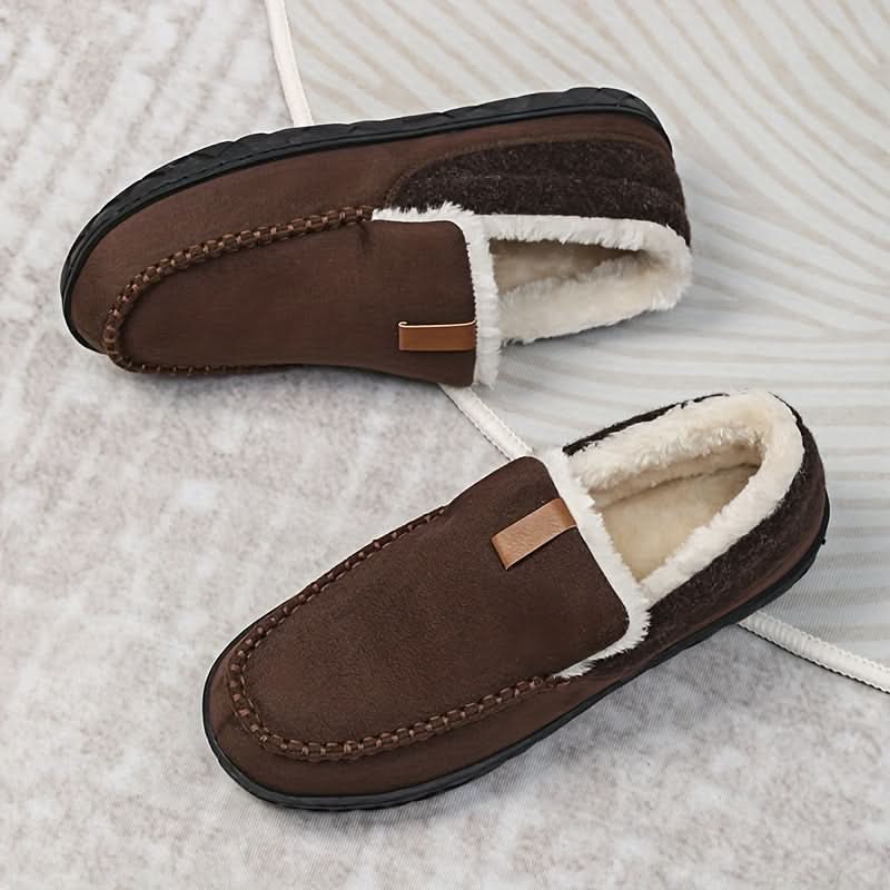 TERRACOMFY – Warm Synthetic Wool Loafers for Indoor Comfort