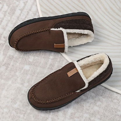 TERRACOMFY – Warm Synthetic Wool Loafers for Indoor Comfort