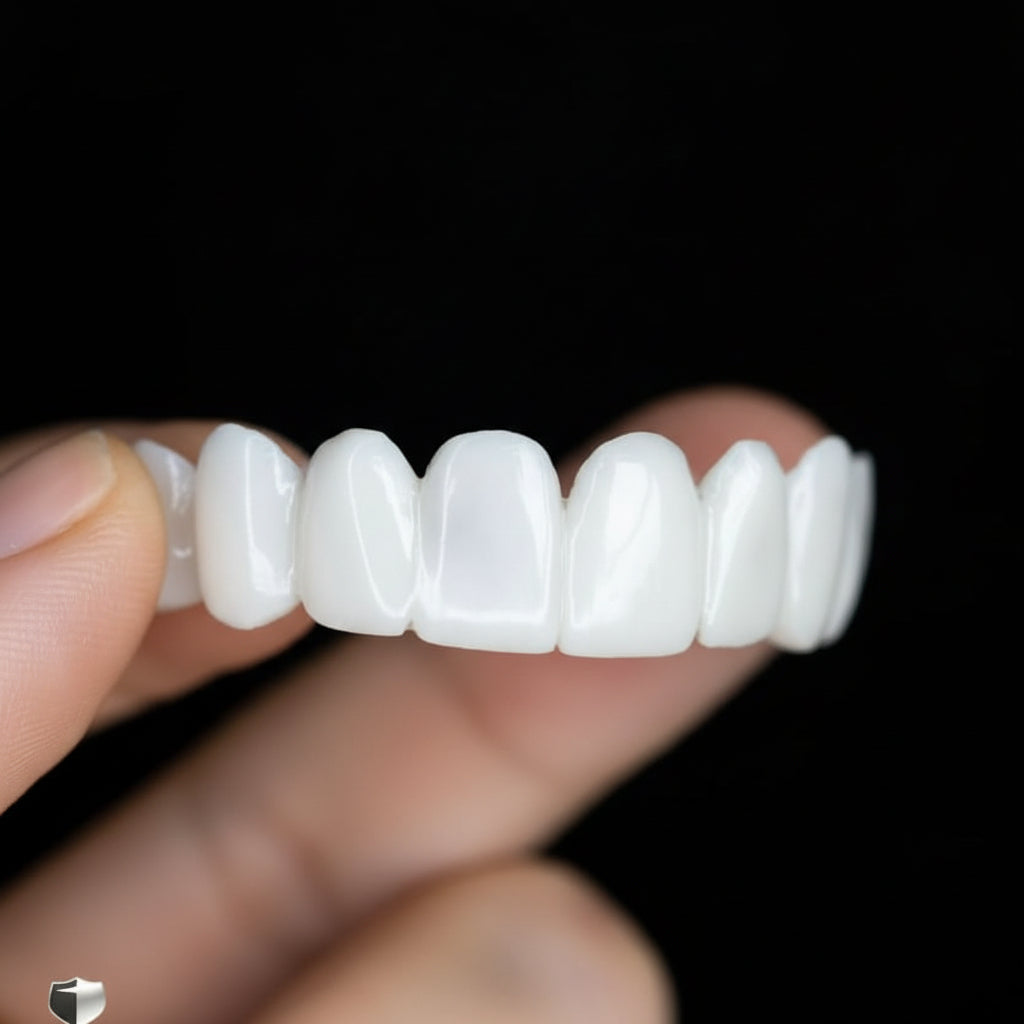 PEARLDENT – Cosmetic dental prosthesis with white dental lenses