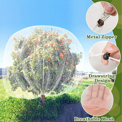 CROPVAULT – Drawstring Fruit Tree Mesh Net Bags