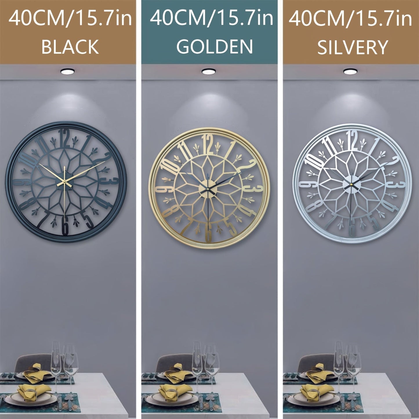IRONCLASSIC – Silent Vintage Industrial Metal Wall Clock