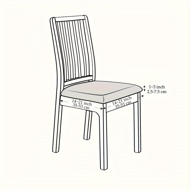 JACQUCOVER – Stretch Jacquard Chair Covers for Instant Dining Chair Renewal