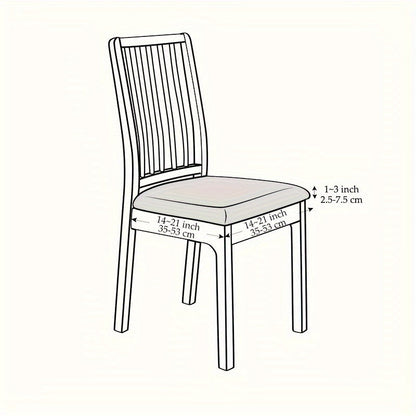 JACQUCOVER – Stretch Jacquard Chair Covers for Instant Dining Chair Renewal